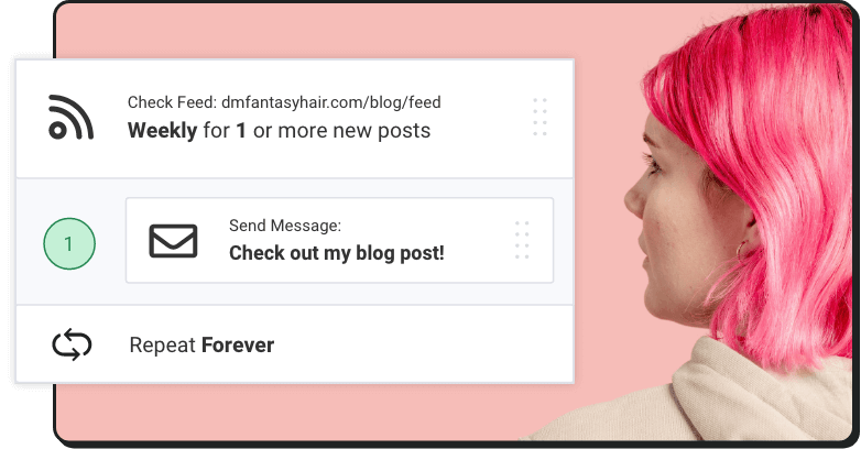 RSS triggered blog automation